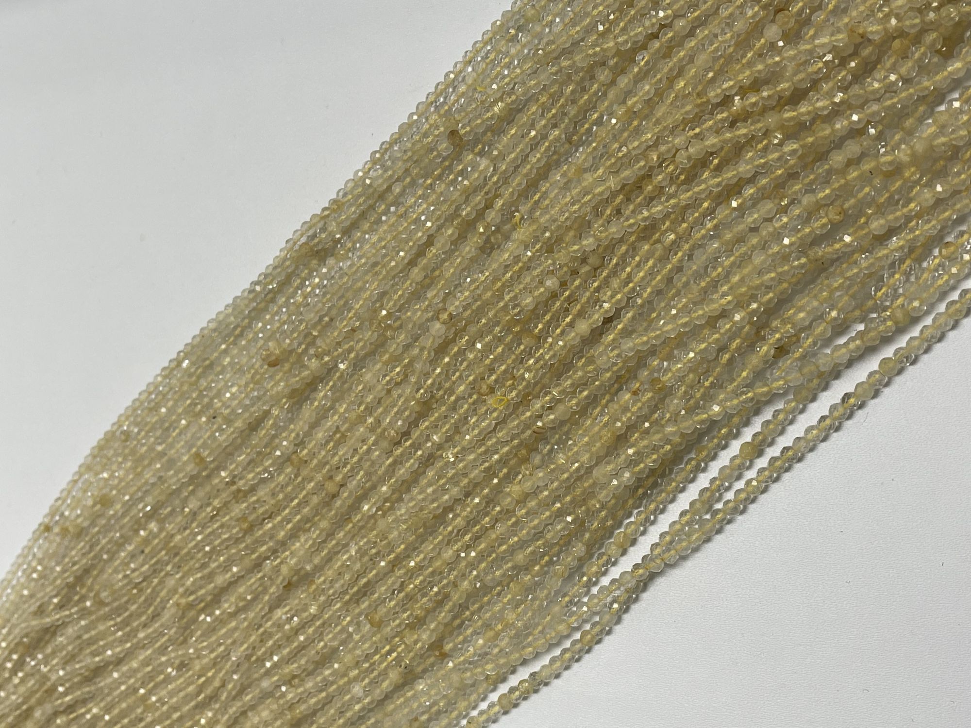 Golden Rutilated Quartz Round Faceted