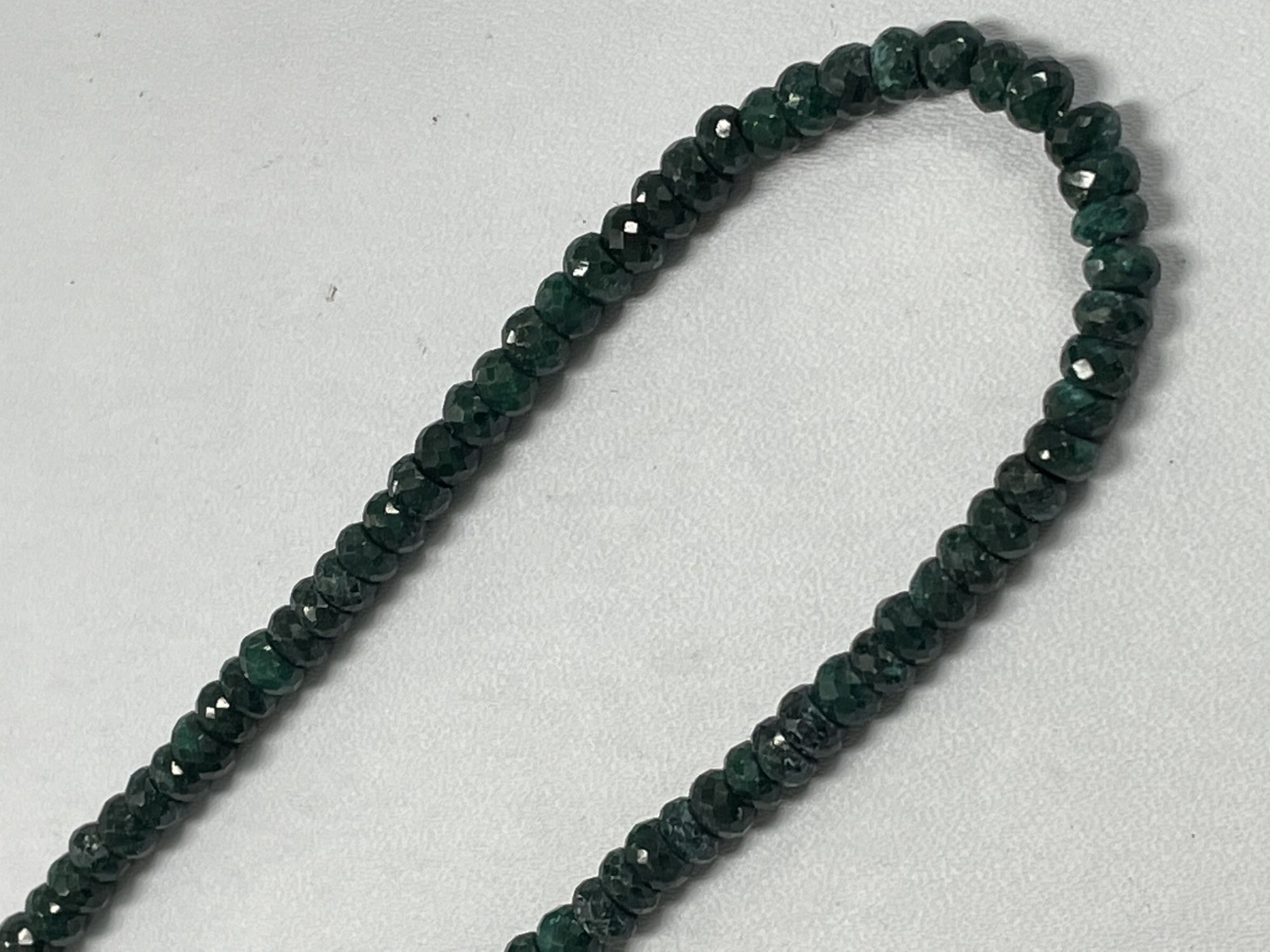 Emerald Rondelle Faceted