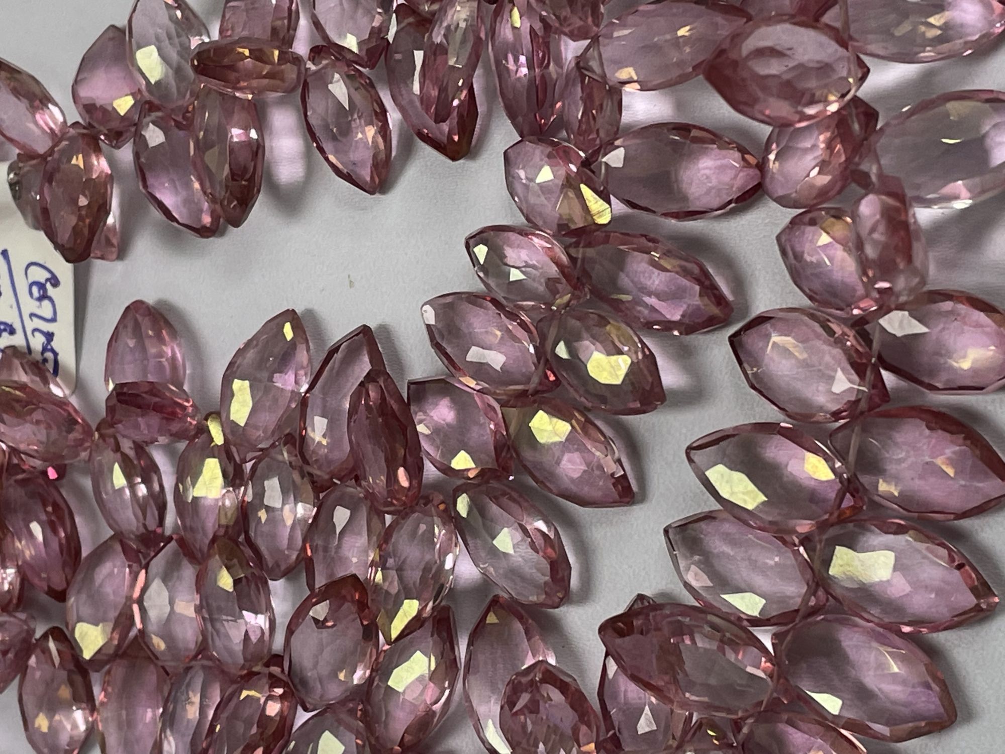 Pink Mystic Quartz Marquise Faceted