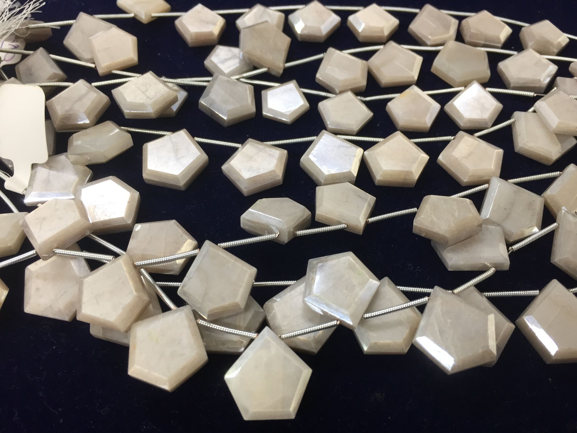 Moonstone Pentagon Shape Faceted