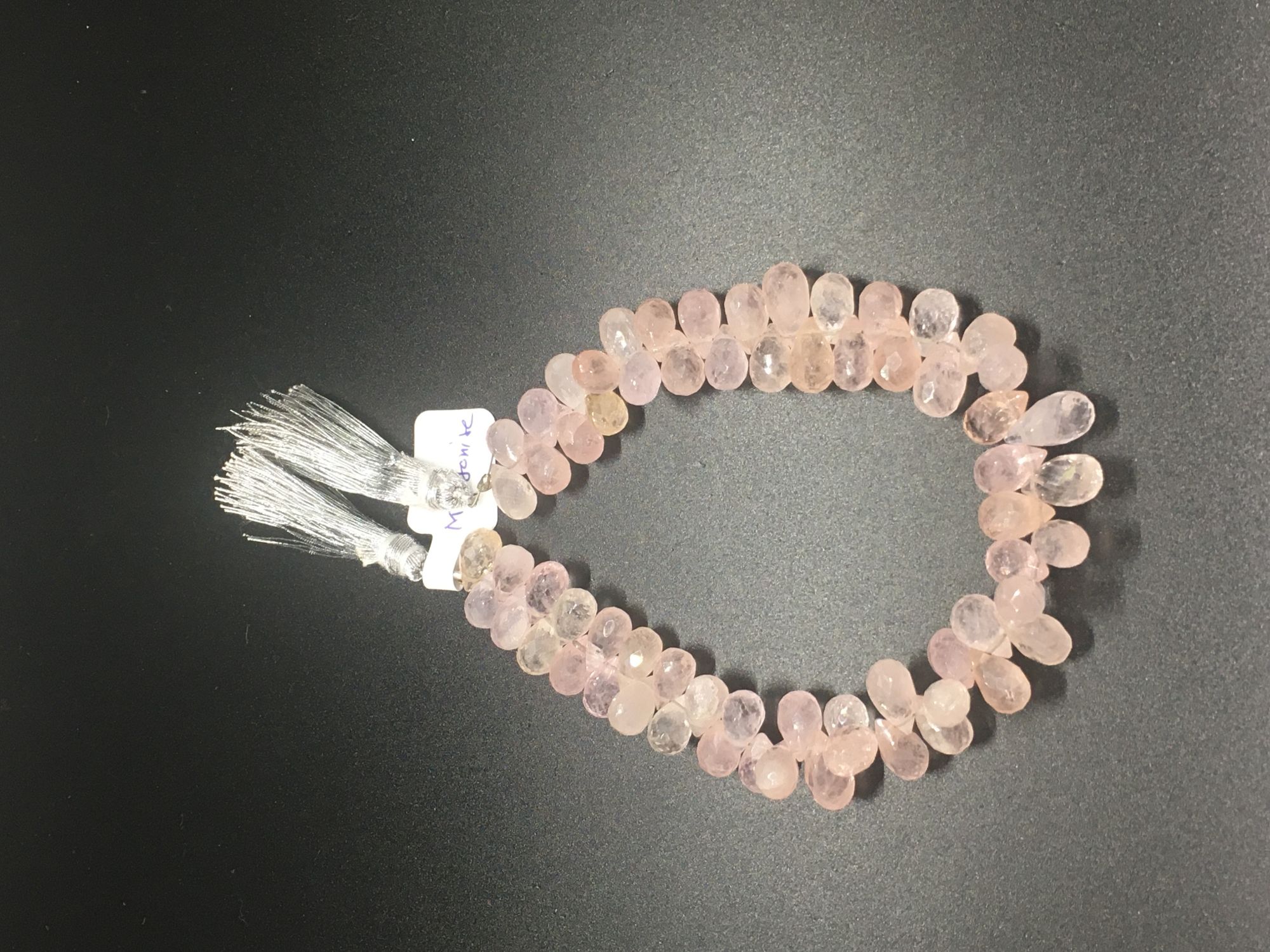 Morganite Drops Faceted