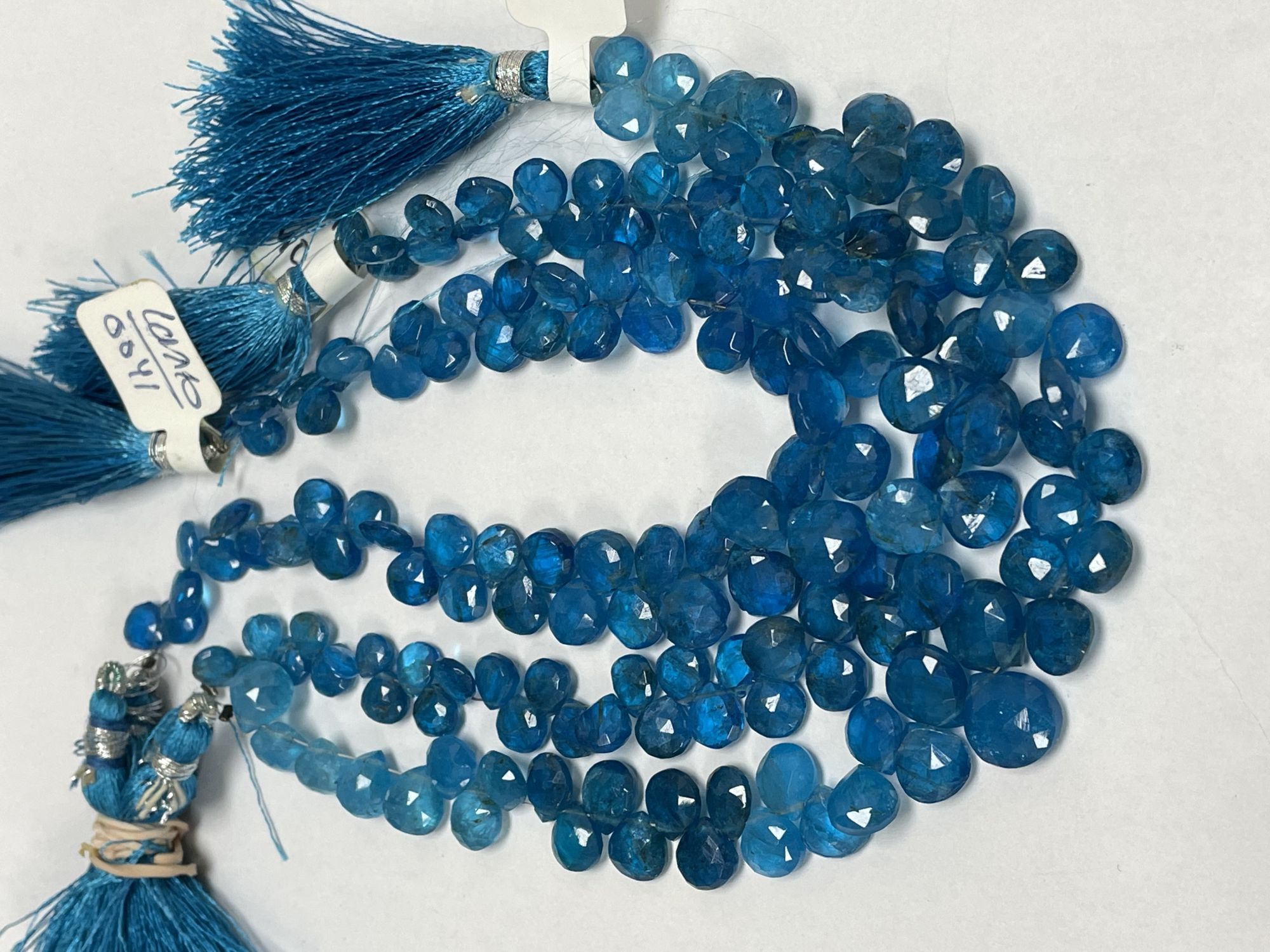 Blue Apatite Heart Faceted