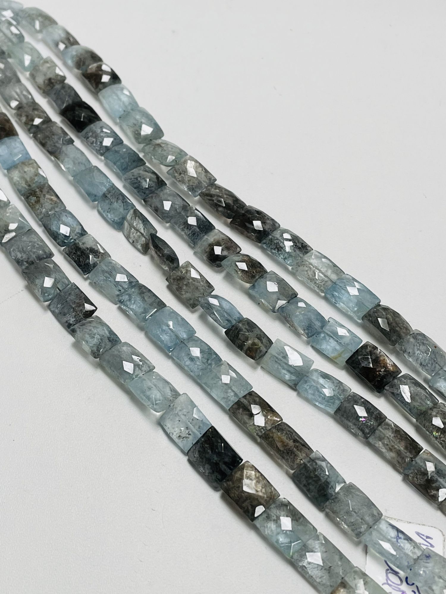 Copper Aquamarine Rectangle Faceted