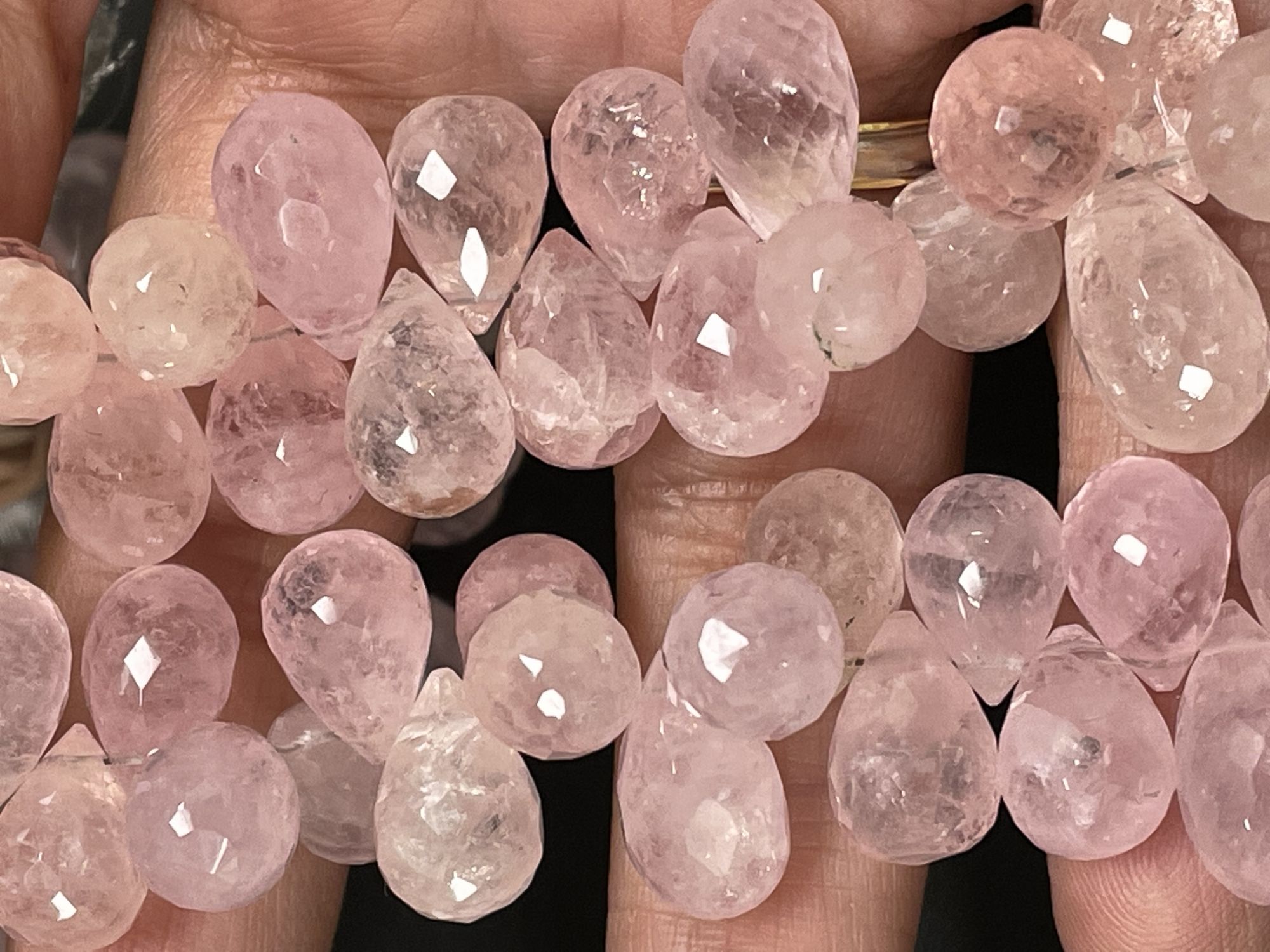 Morganite Drop Faceted