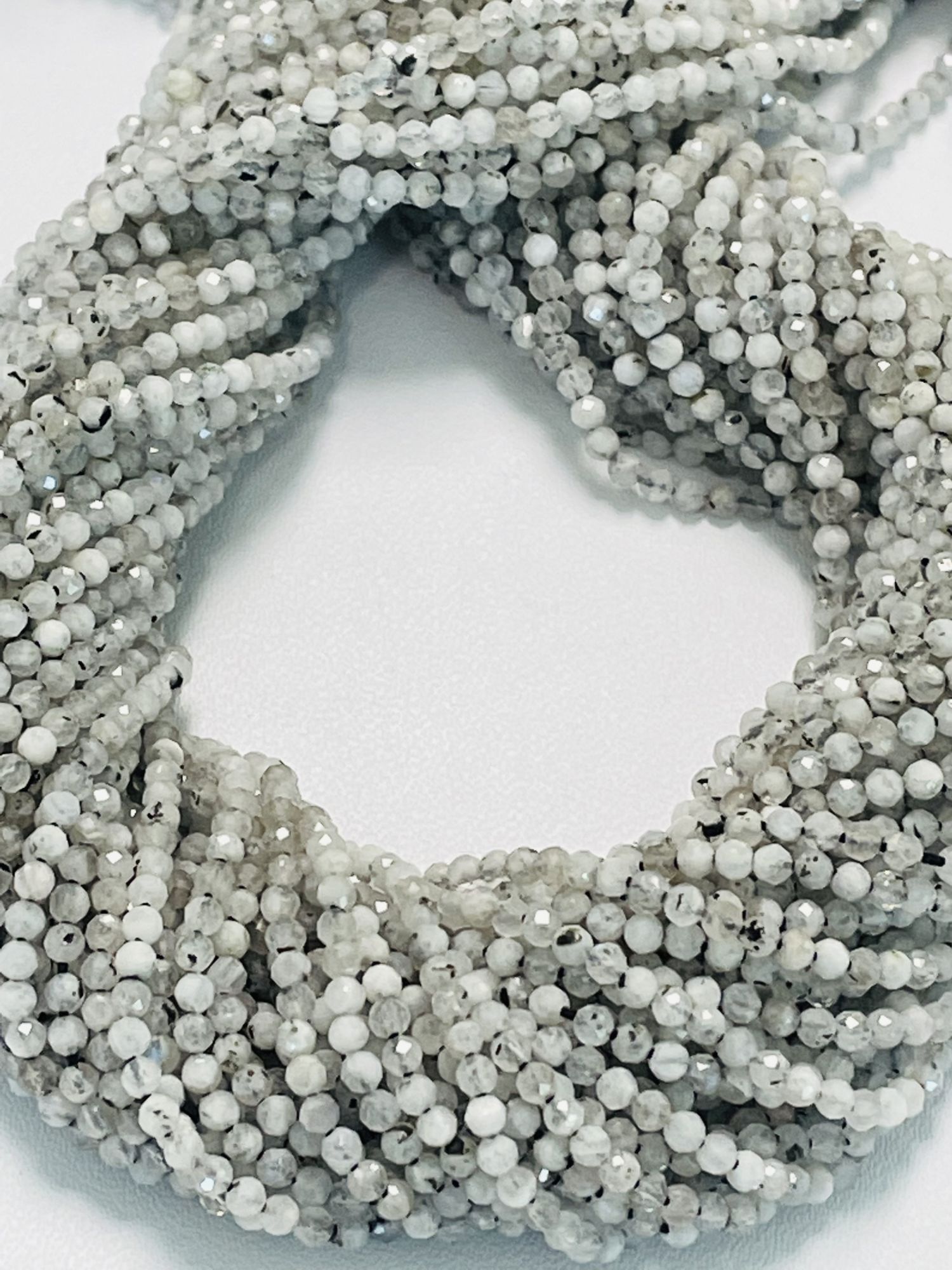 Moonstone Rondelle Faceted