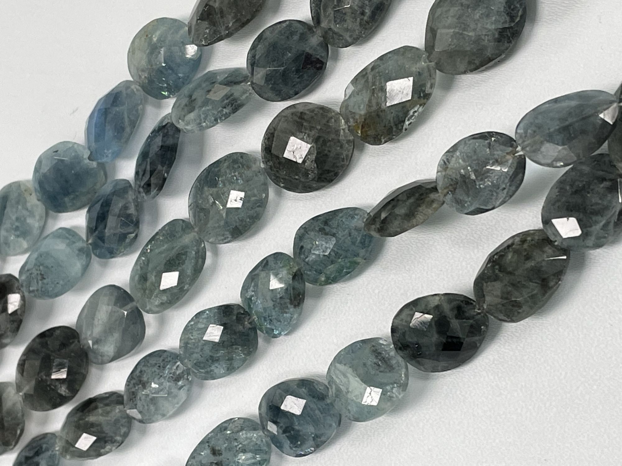 Moss Aquamarine Nugget Faceted