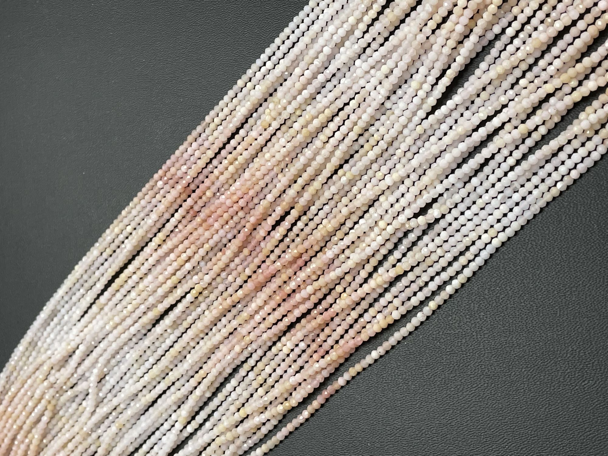 Shaded Opal Rondelle Faceted