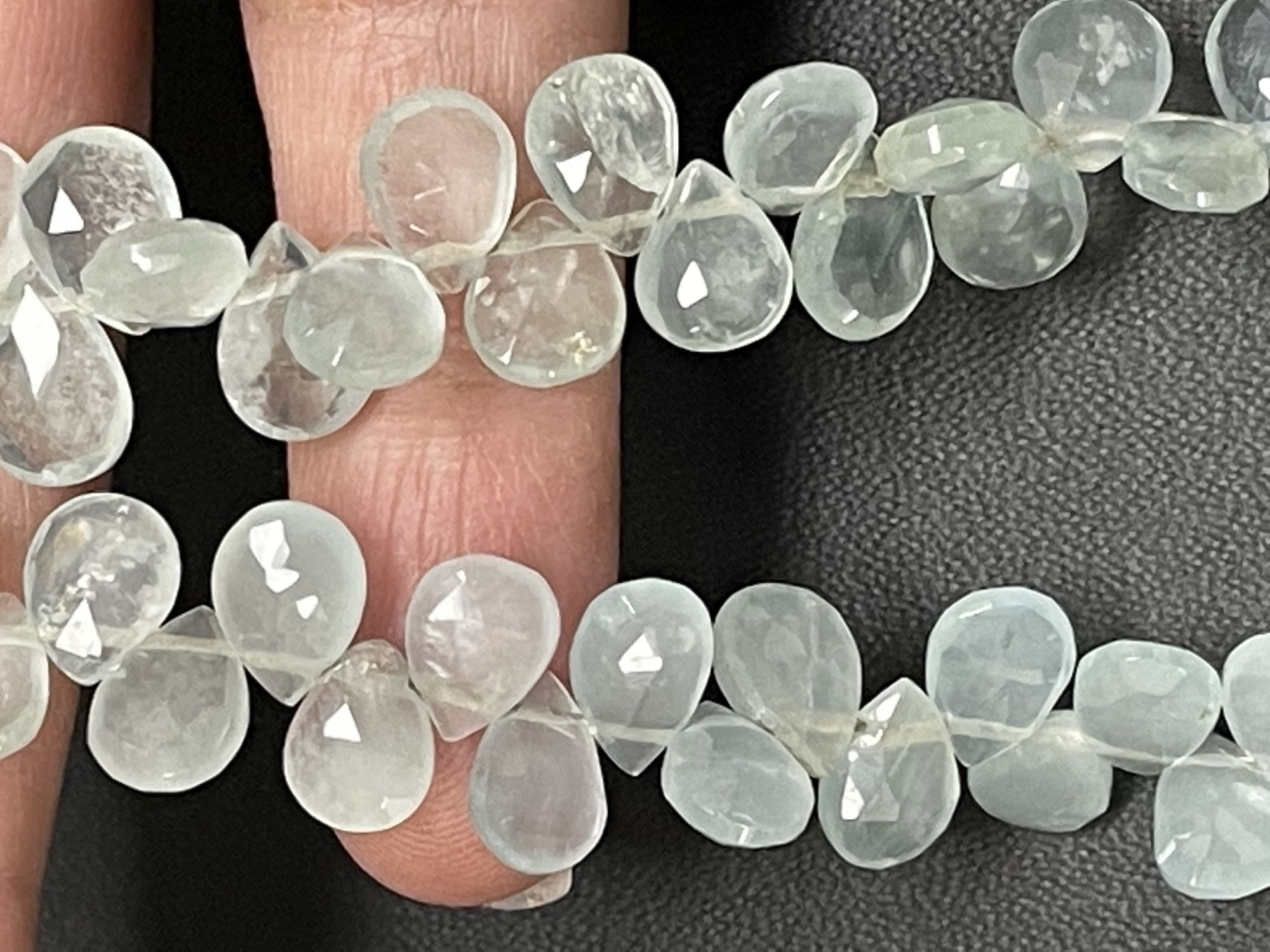 Aquamarine Pear Faceted