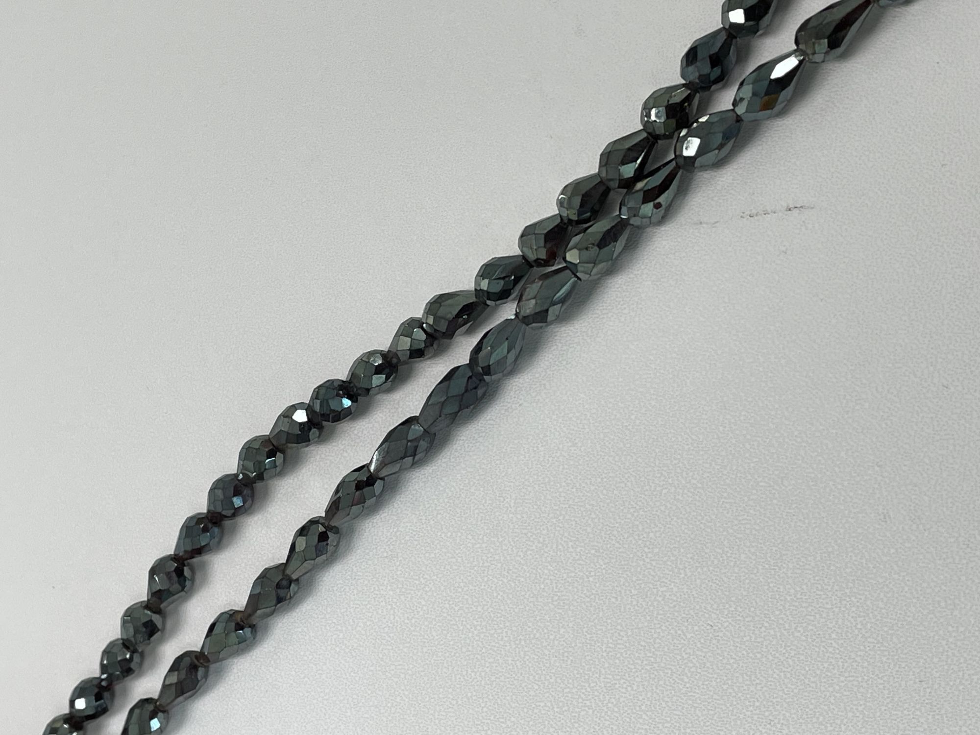 Mystic Red Garnet Drop Faceted