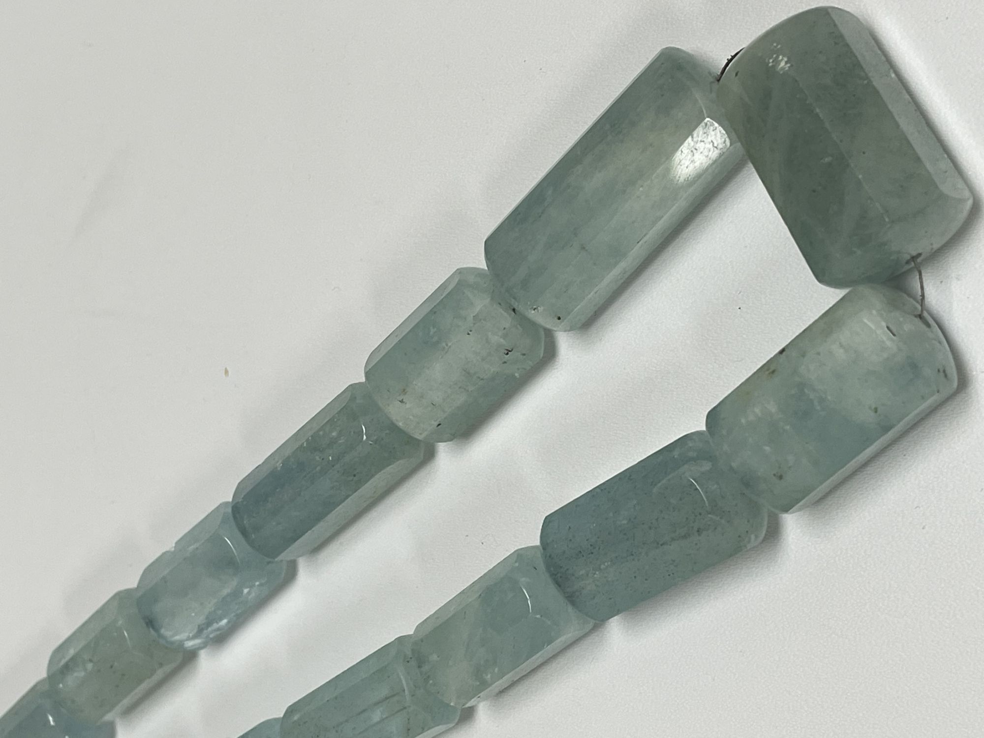Aquamarine Tube Faceted