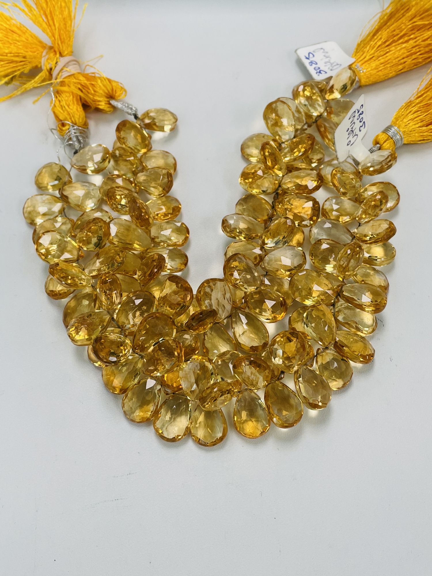 Citrine Pear Faceted