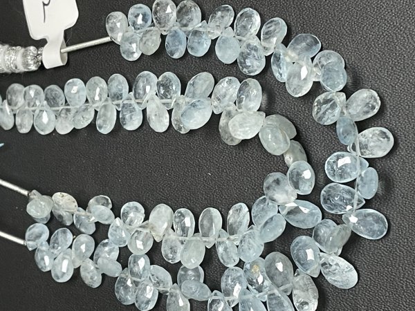 Aquamarine Pear Faceted