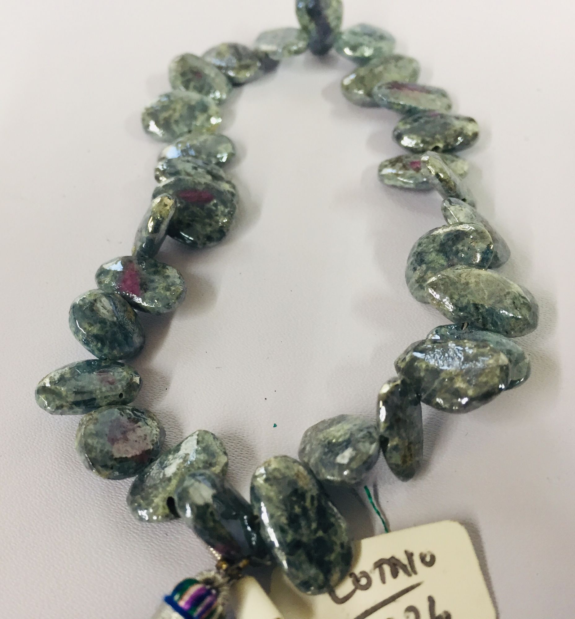 Ruby Zosite nuggets  Faceted