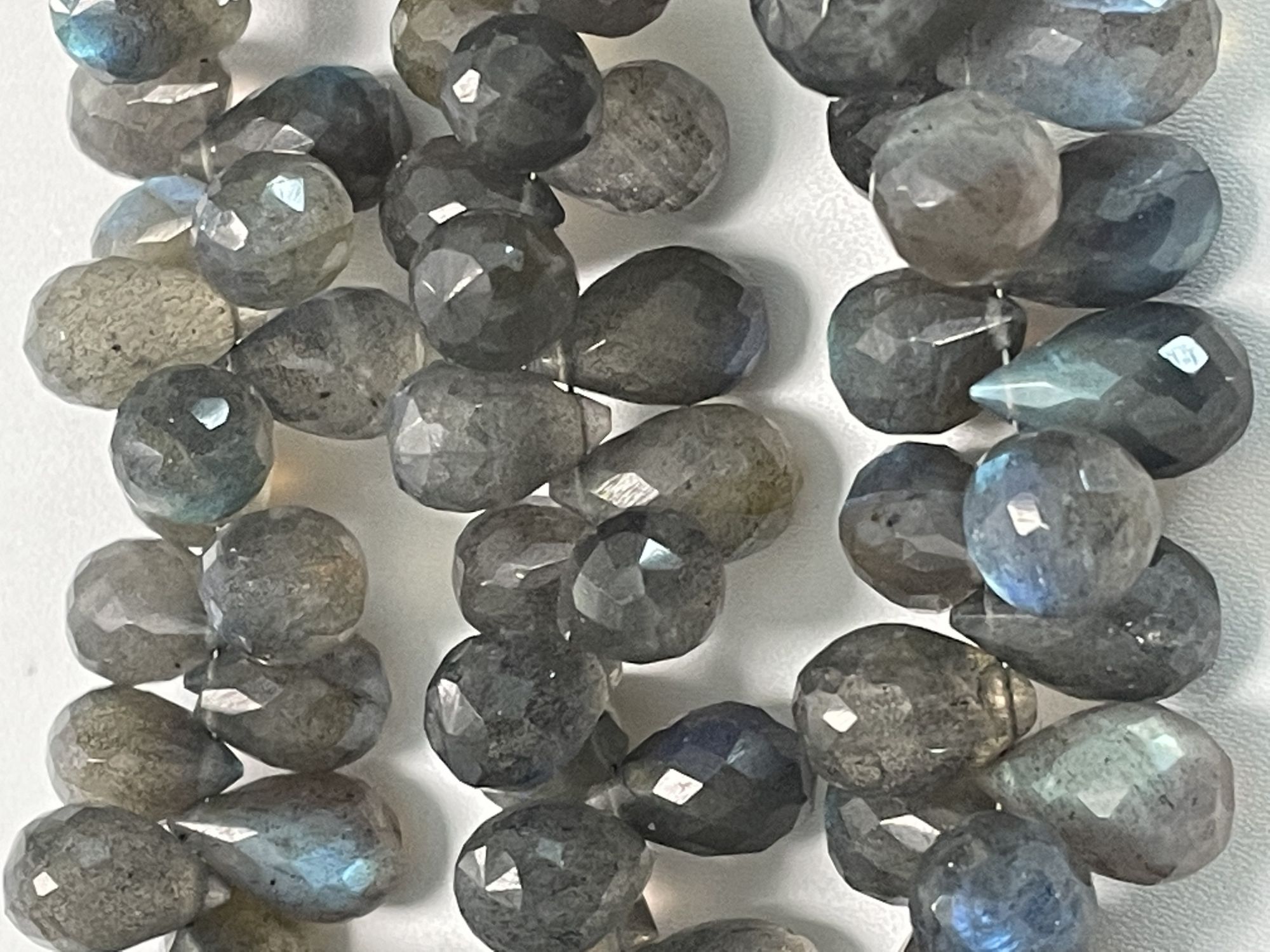 Labradorite Drop Faceted
