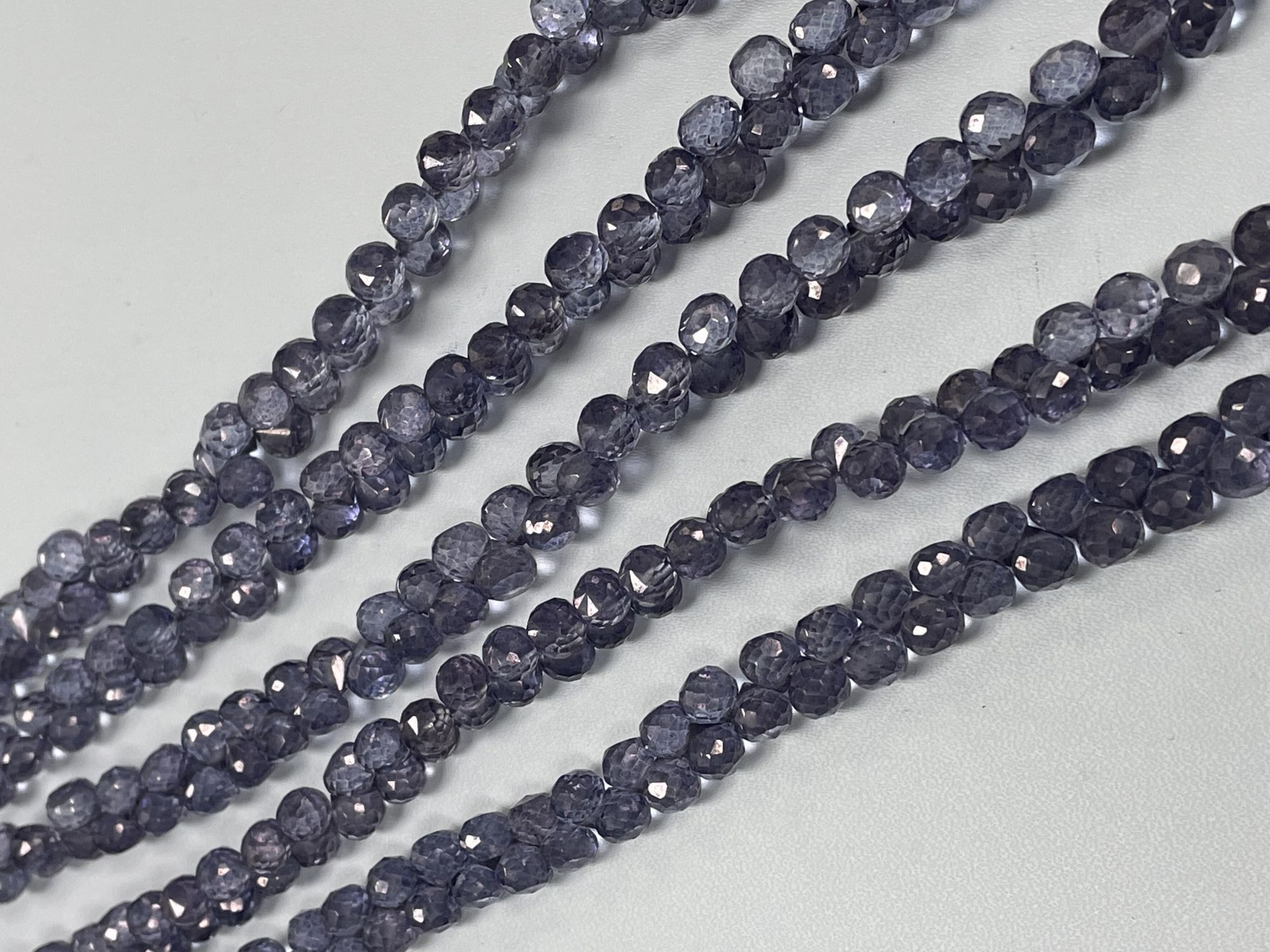 Blue Mystic Quartz Onion Faceted