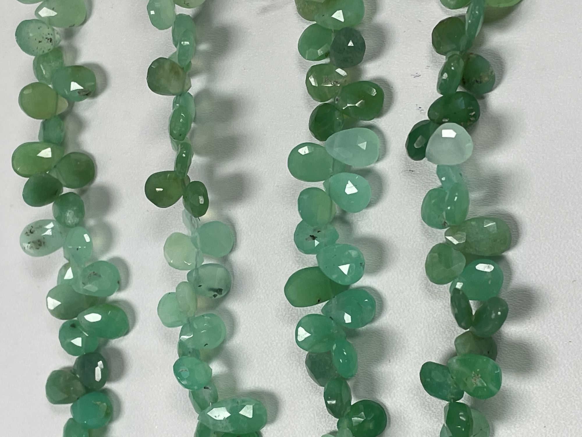 Chyrsoprase Pears Faceted