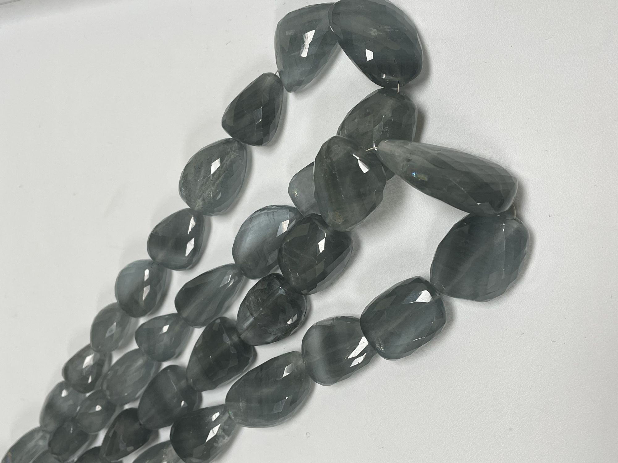 Milky Aquamarine Nugget Faceted