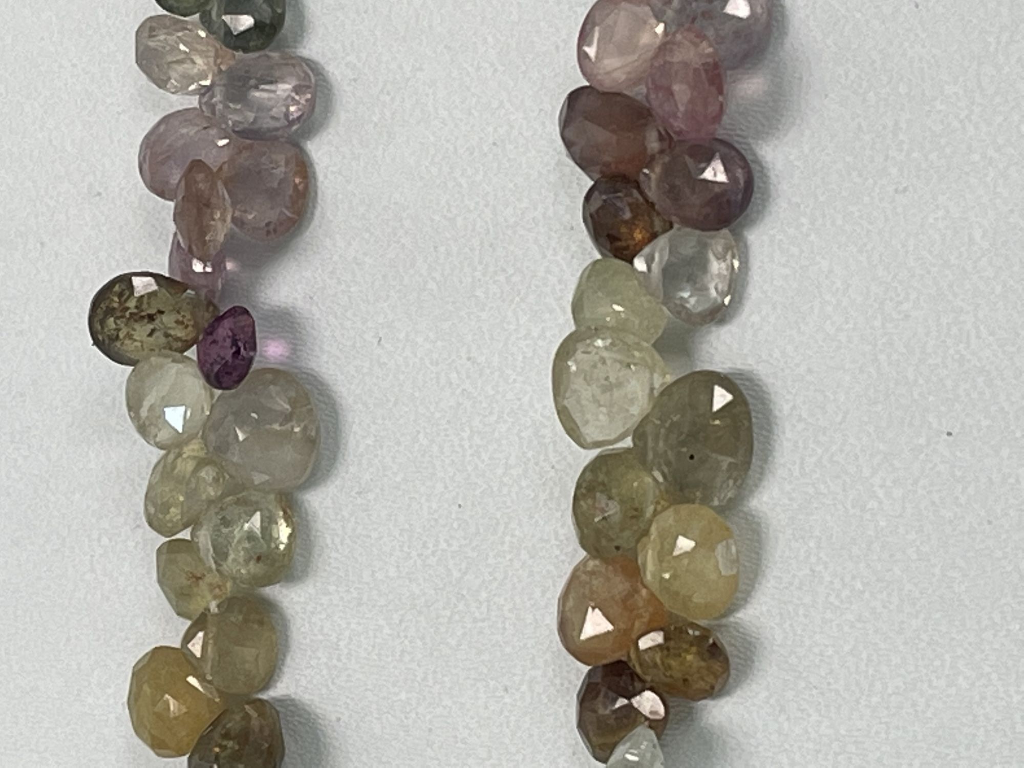 Multi Color Sapphire Heart Faceted