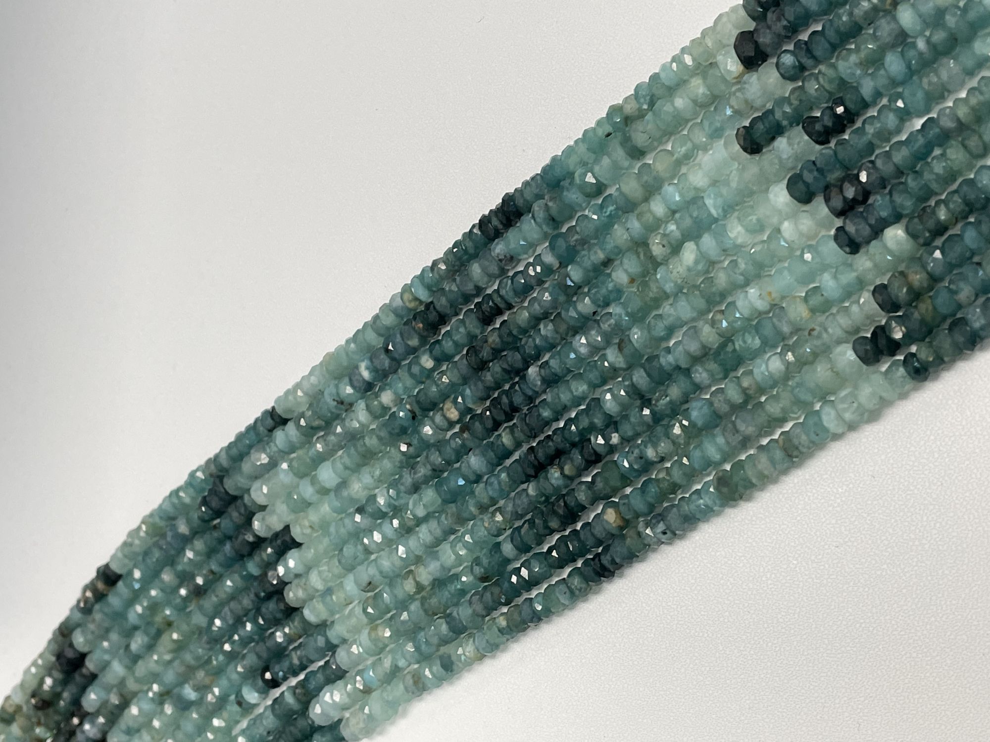 Grandidierite Rondelle Faceted