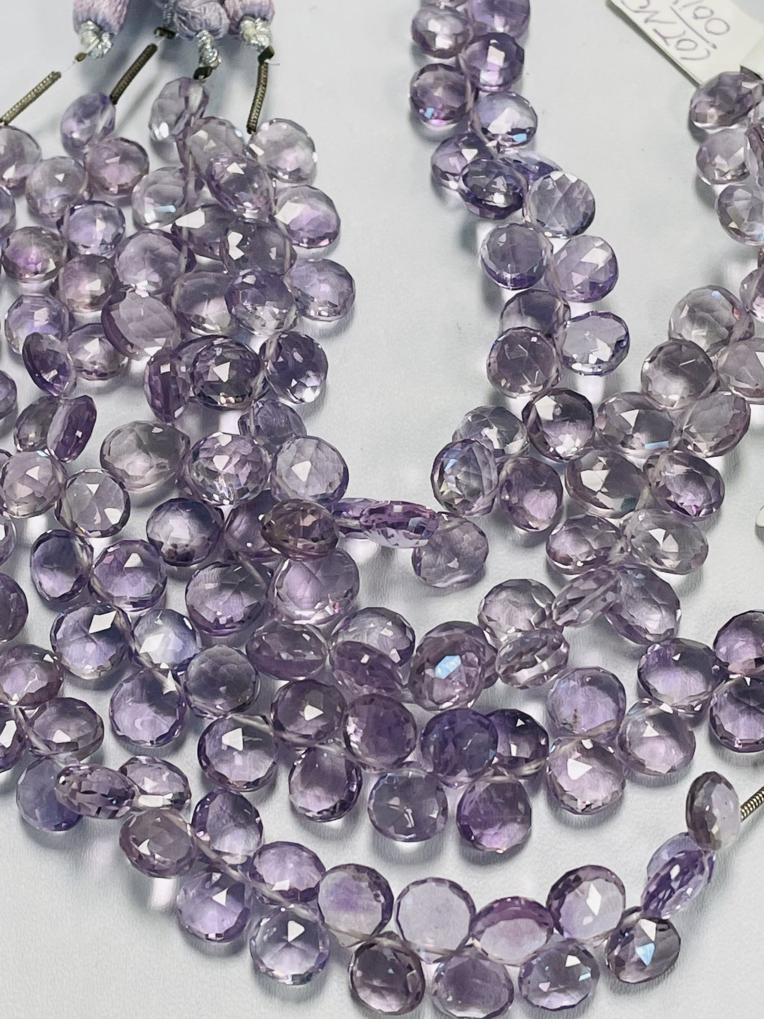 Pink Amethyst Heart Faceted