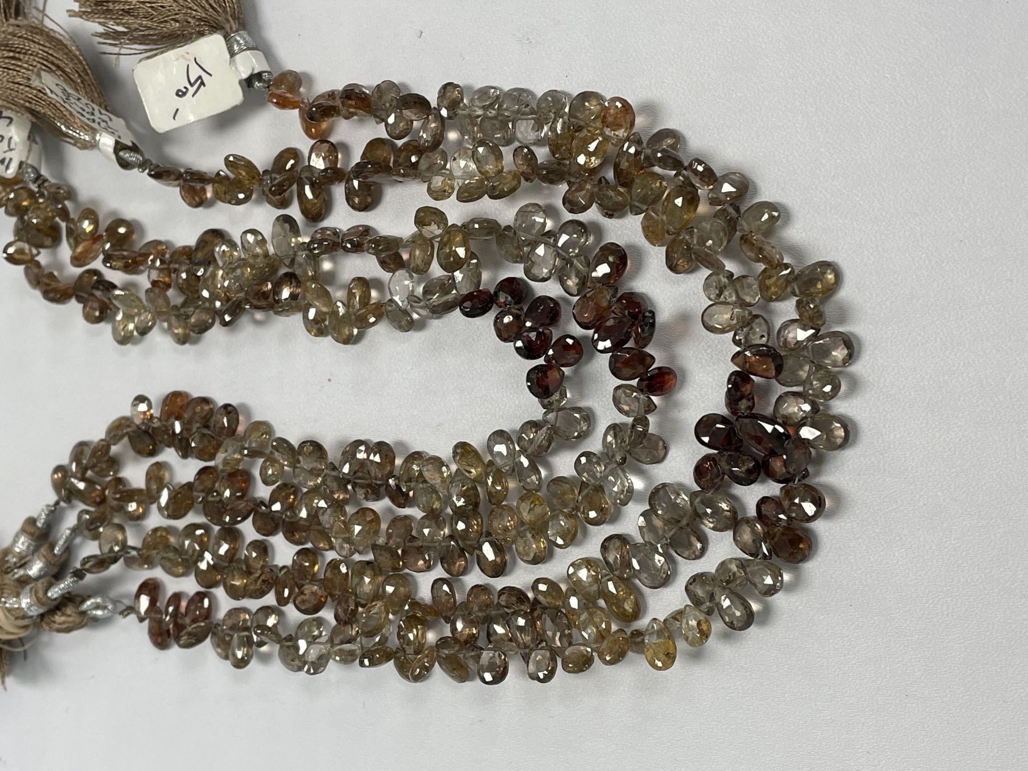 Shaded Zircon Pear Faceted