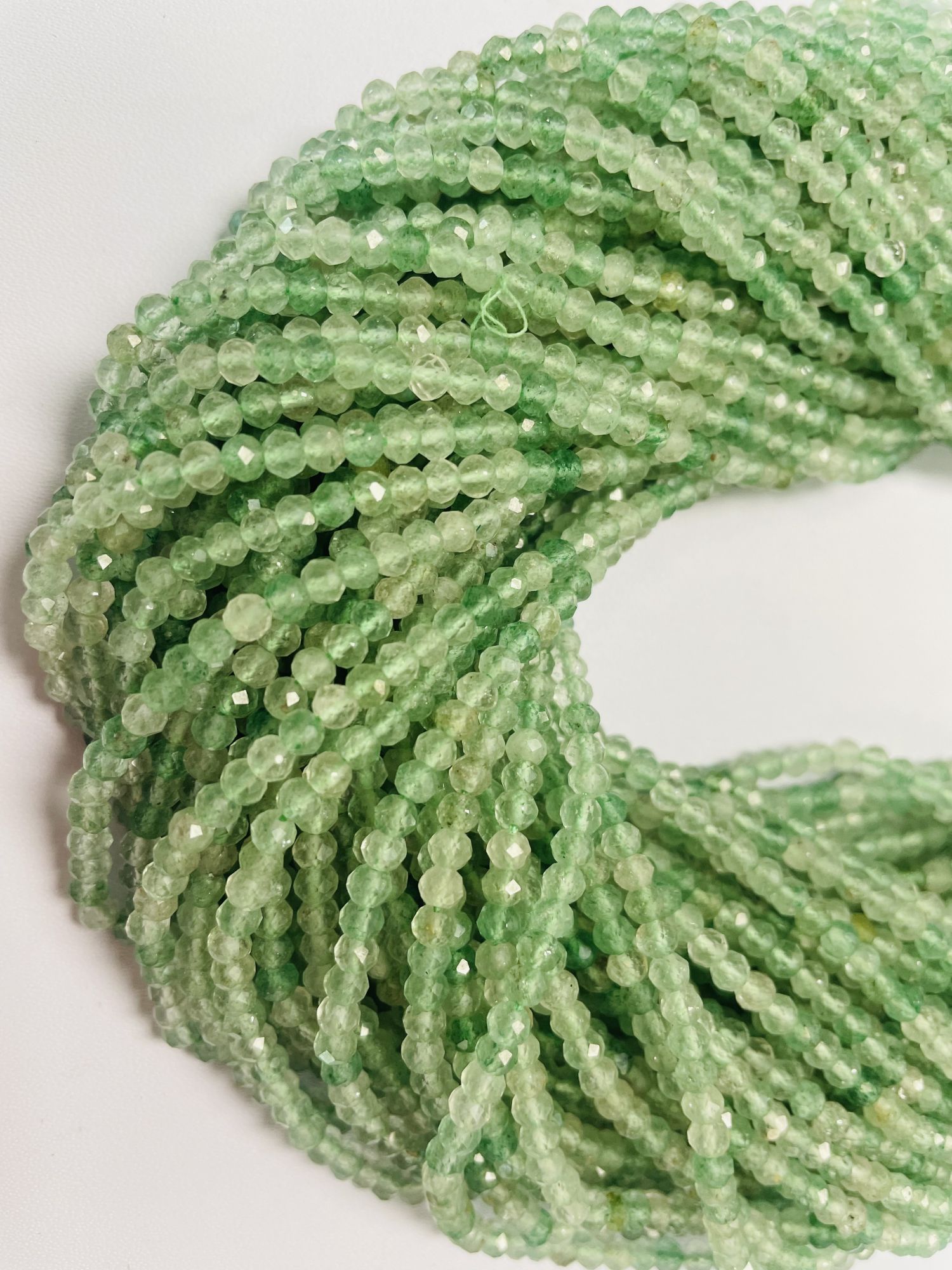 Aventurine Rondelle Faceted