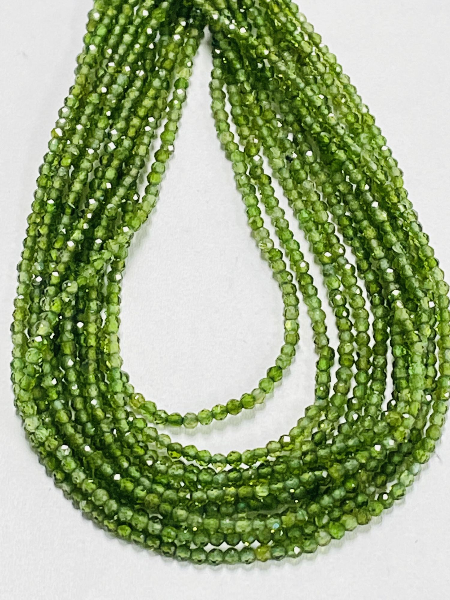 Natural Tsavorite Rondelle Faceted