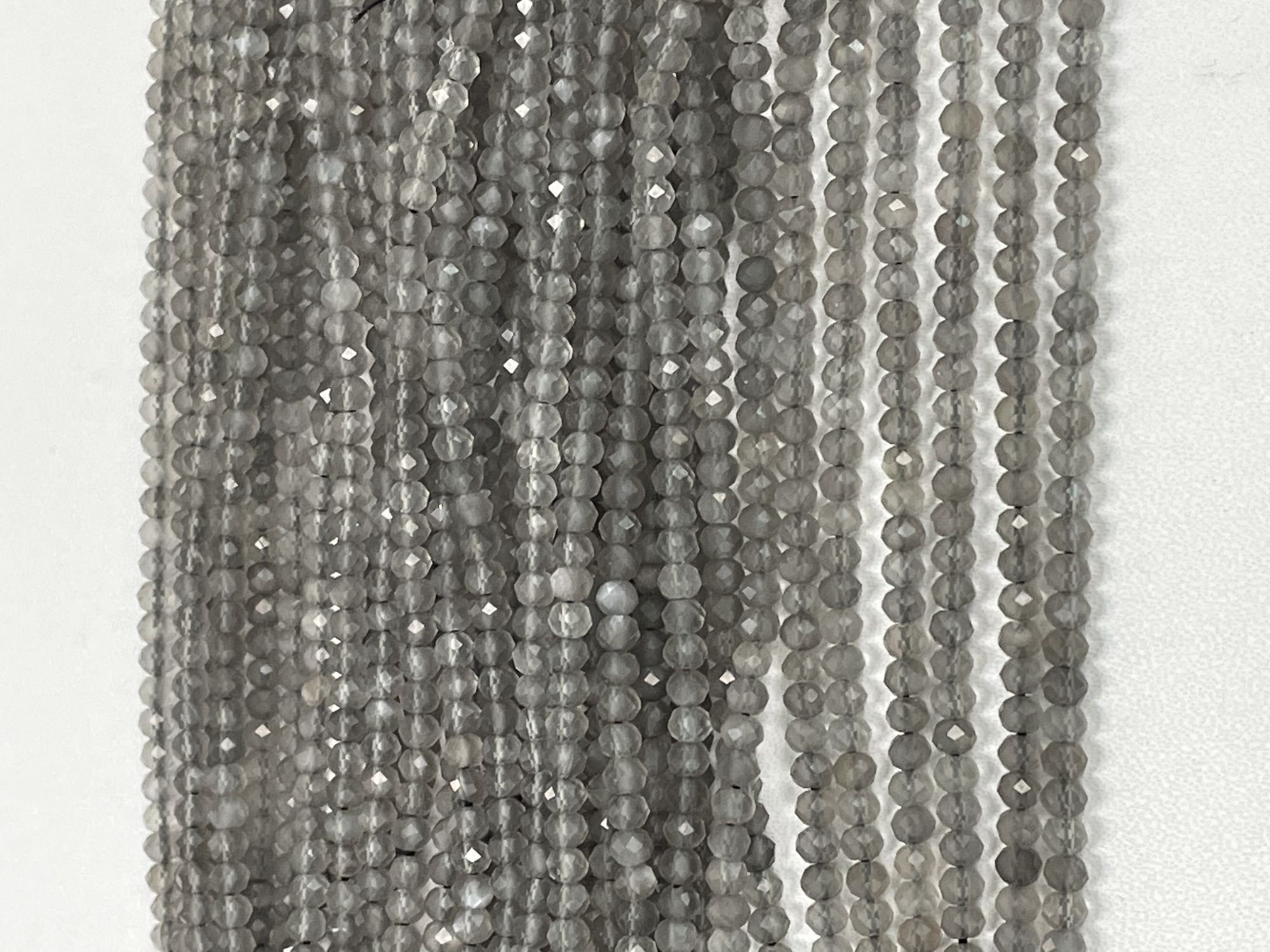 Moonstone Rondelle Faceted