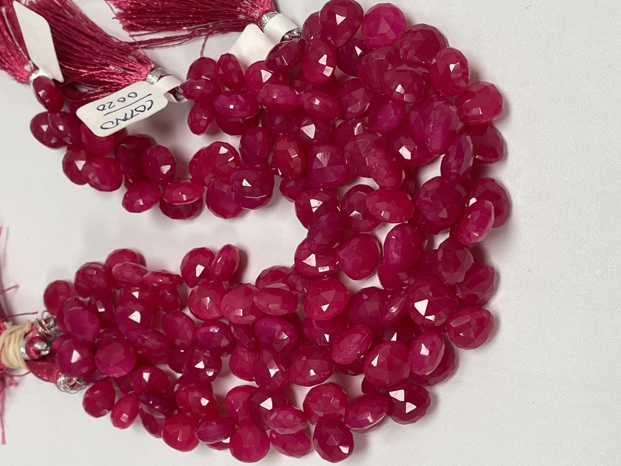 Pink Chalcedony Heart Faceted