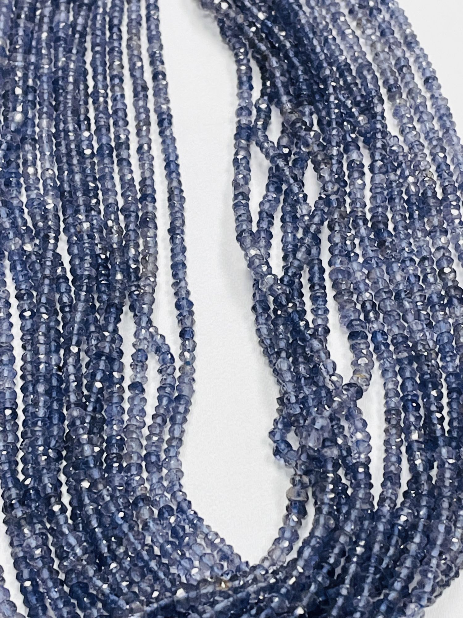 Iolite Rondelle Faceted