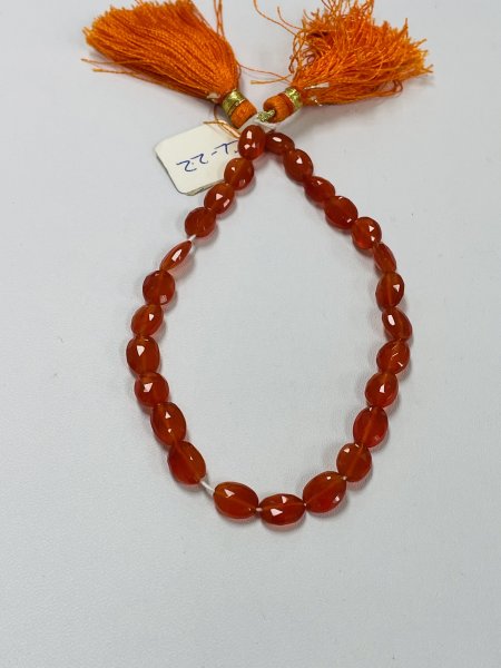Carnelian Oval Faceted