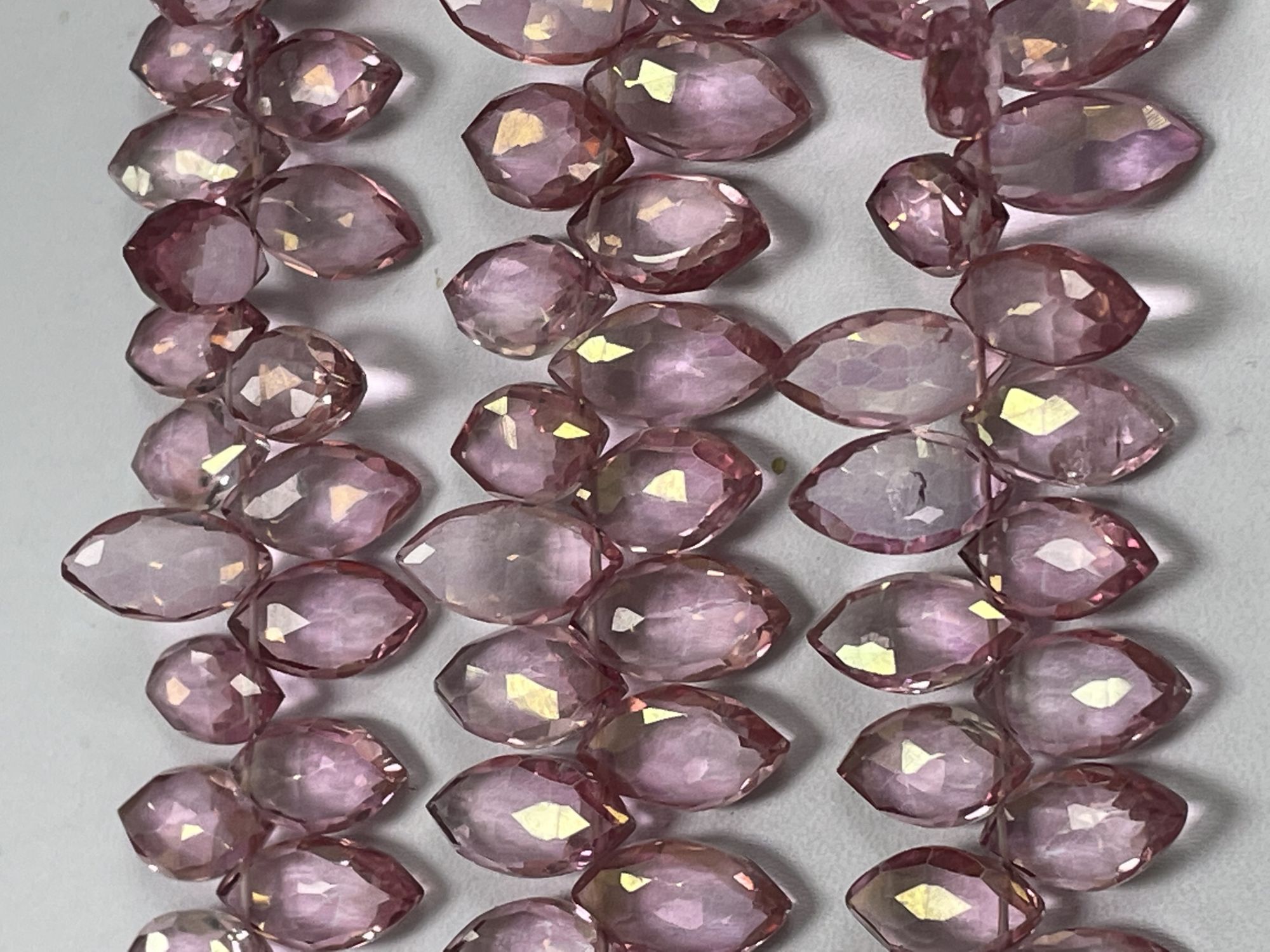 Pink Mystic Quartz Marquise Faceted