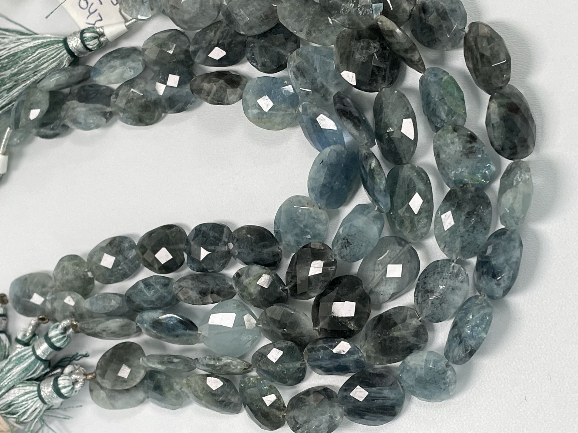 Moss Aquamarine Nugget Faceted