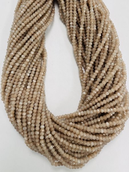 Moonstone Rondelle Faceted
