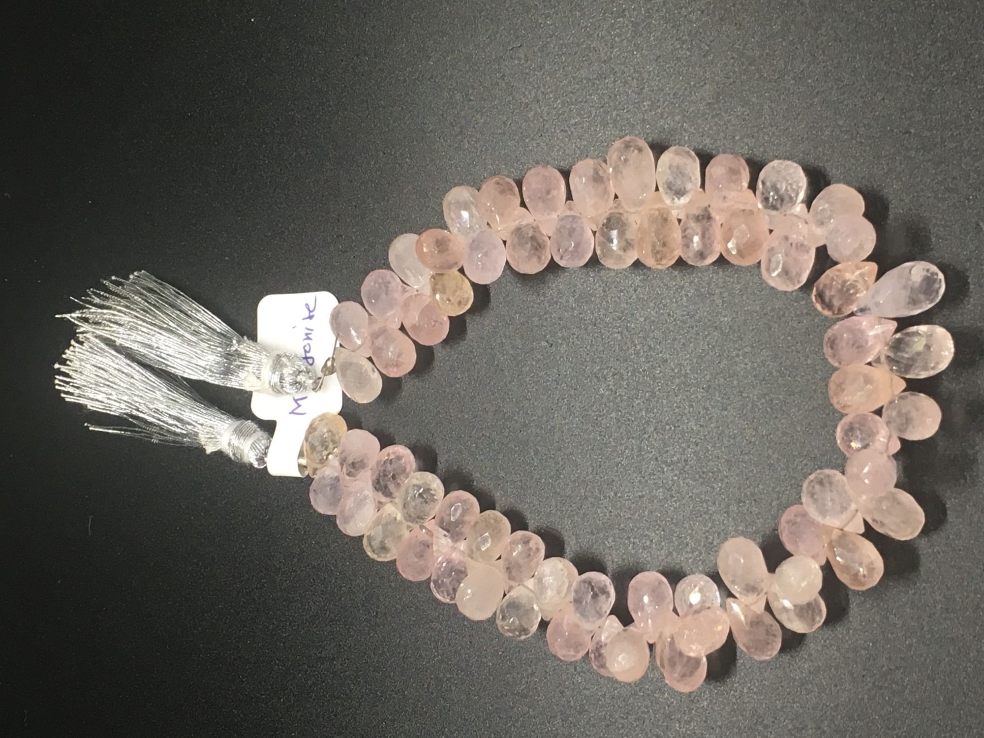 Morganite Drops Faceted