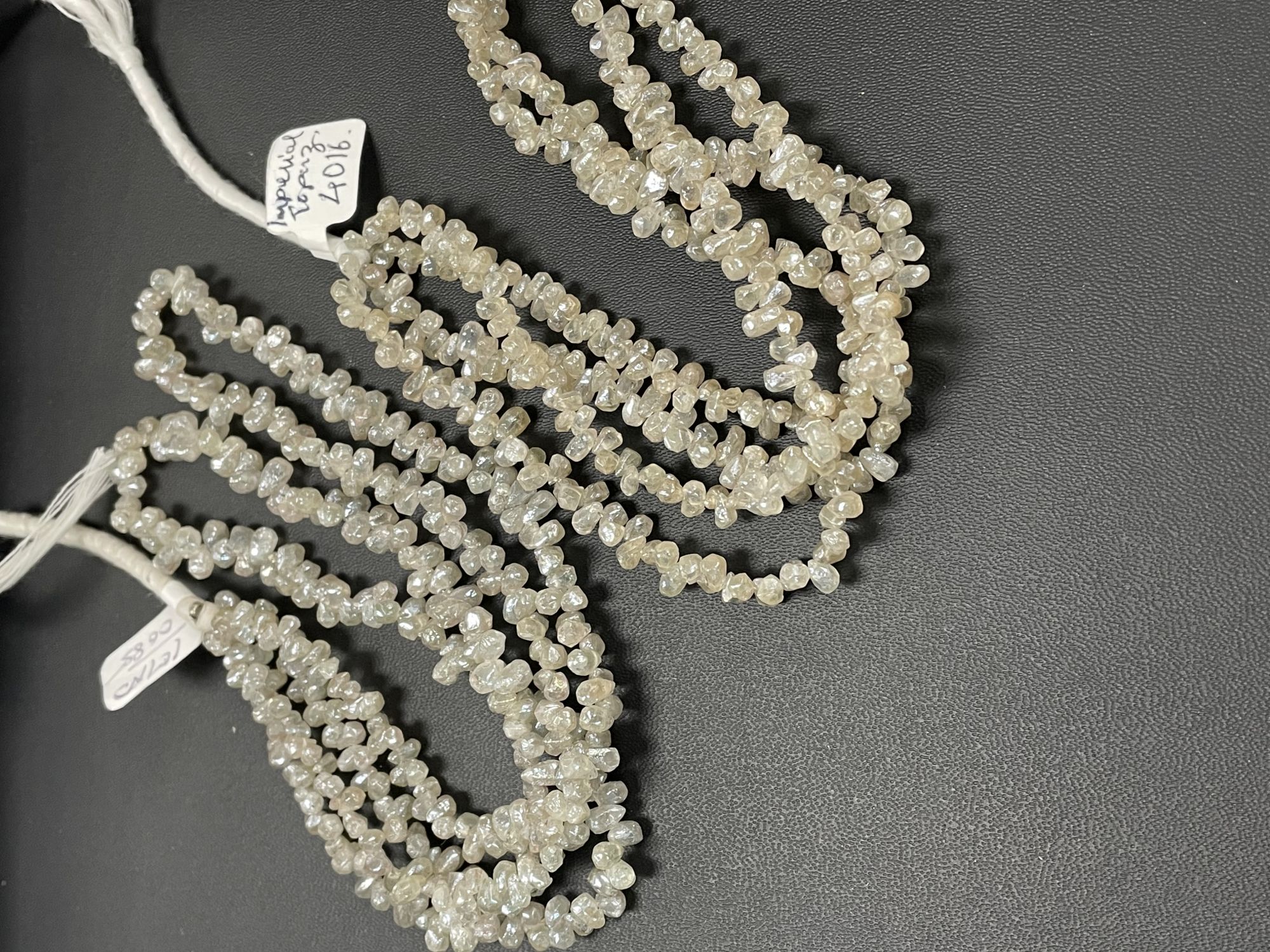 Zircon Drop Organic Cut Faceted