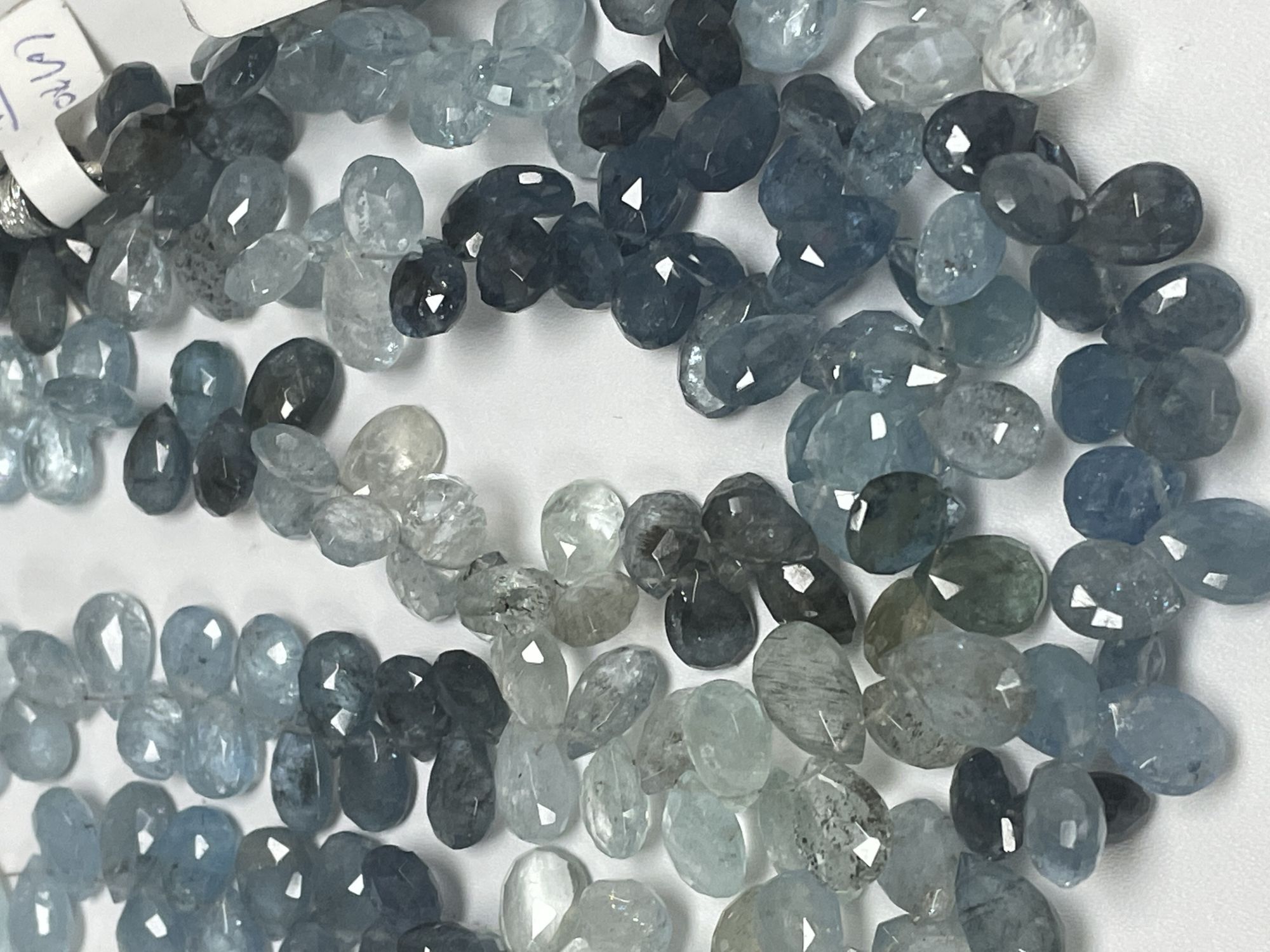 Aquamarine Pear Faceted