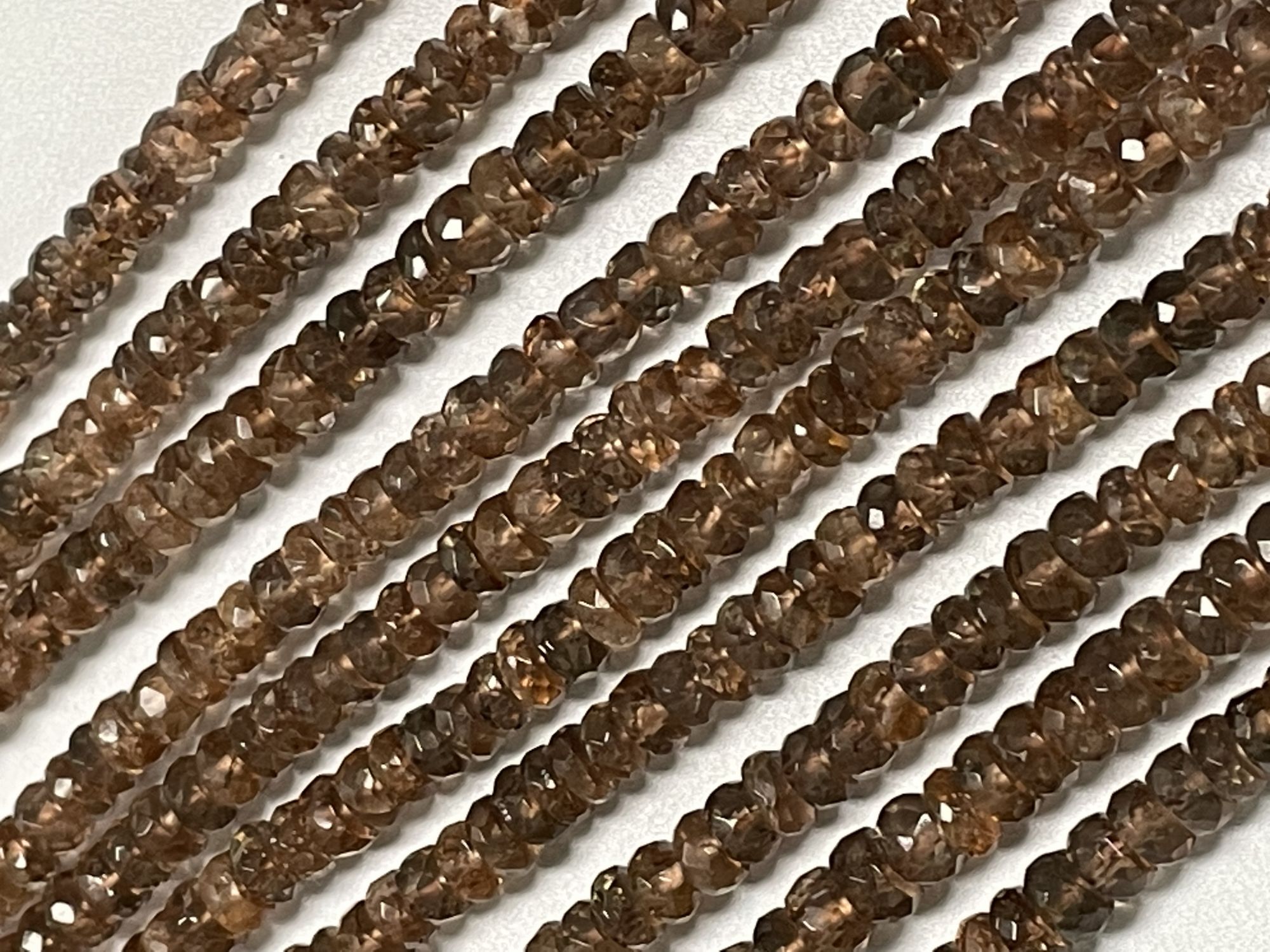 Andalusite Rondelle Faceted