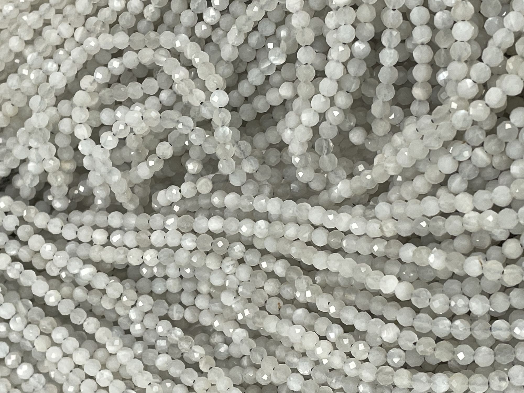 Moonstone Rondelle Faceted