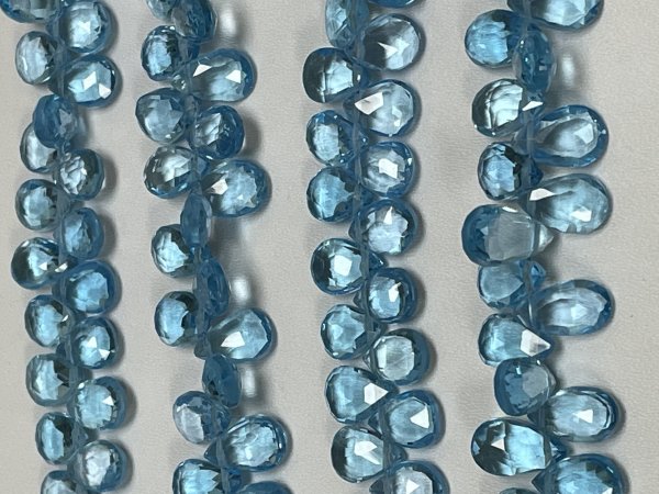 Swiss Blue Topaz Pear Faceted