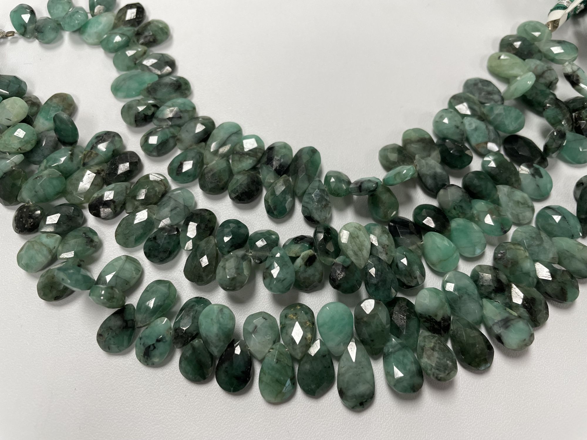 Brazilian Emerald Pears Faceted