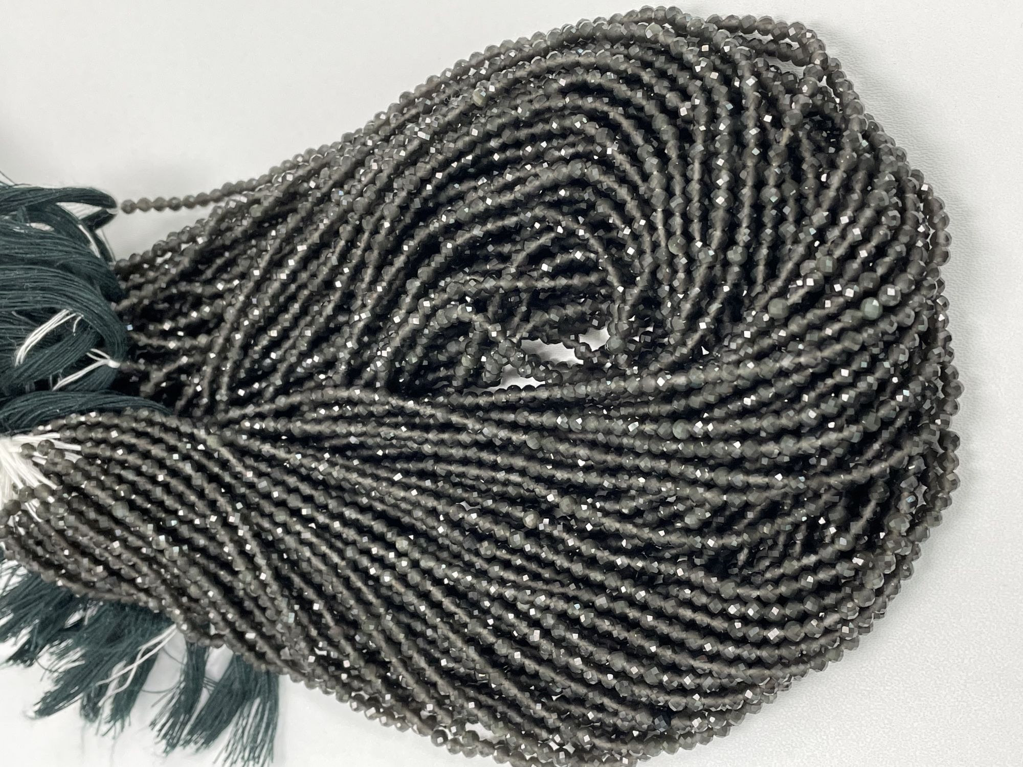 Smoky Quartz Rondelle Faceted