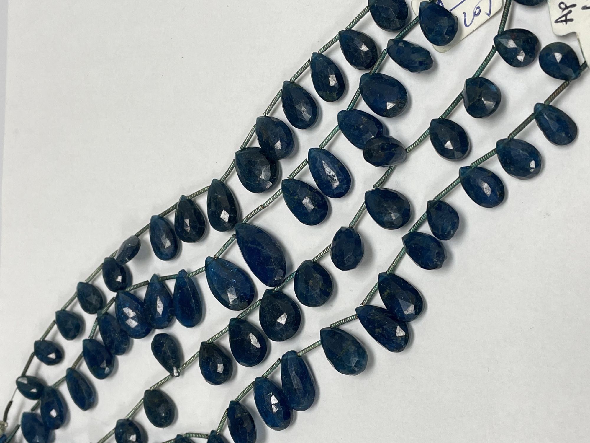 Blue Apatite Pear Faceted