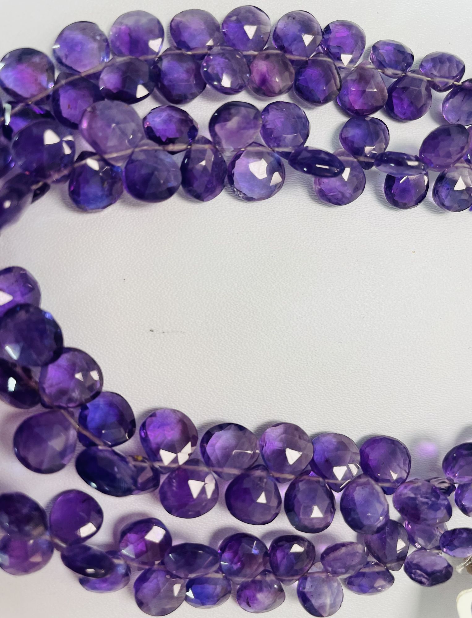 Purple Amethyst Heart Faceted