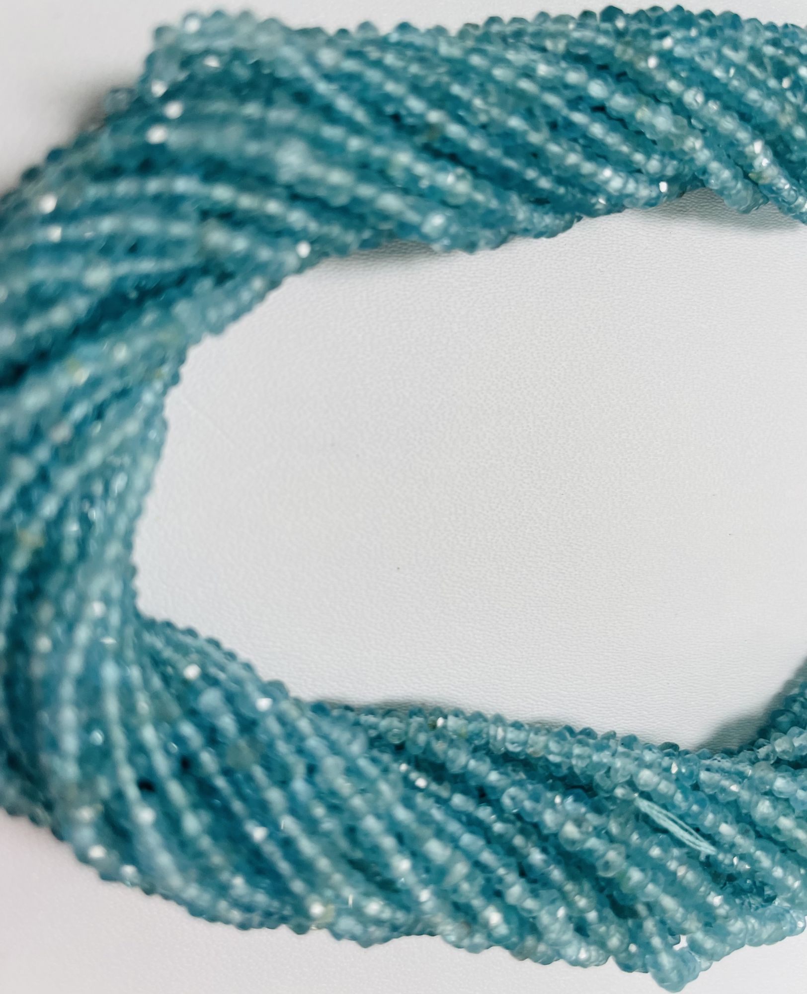 Apatite Rondelle Faceted