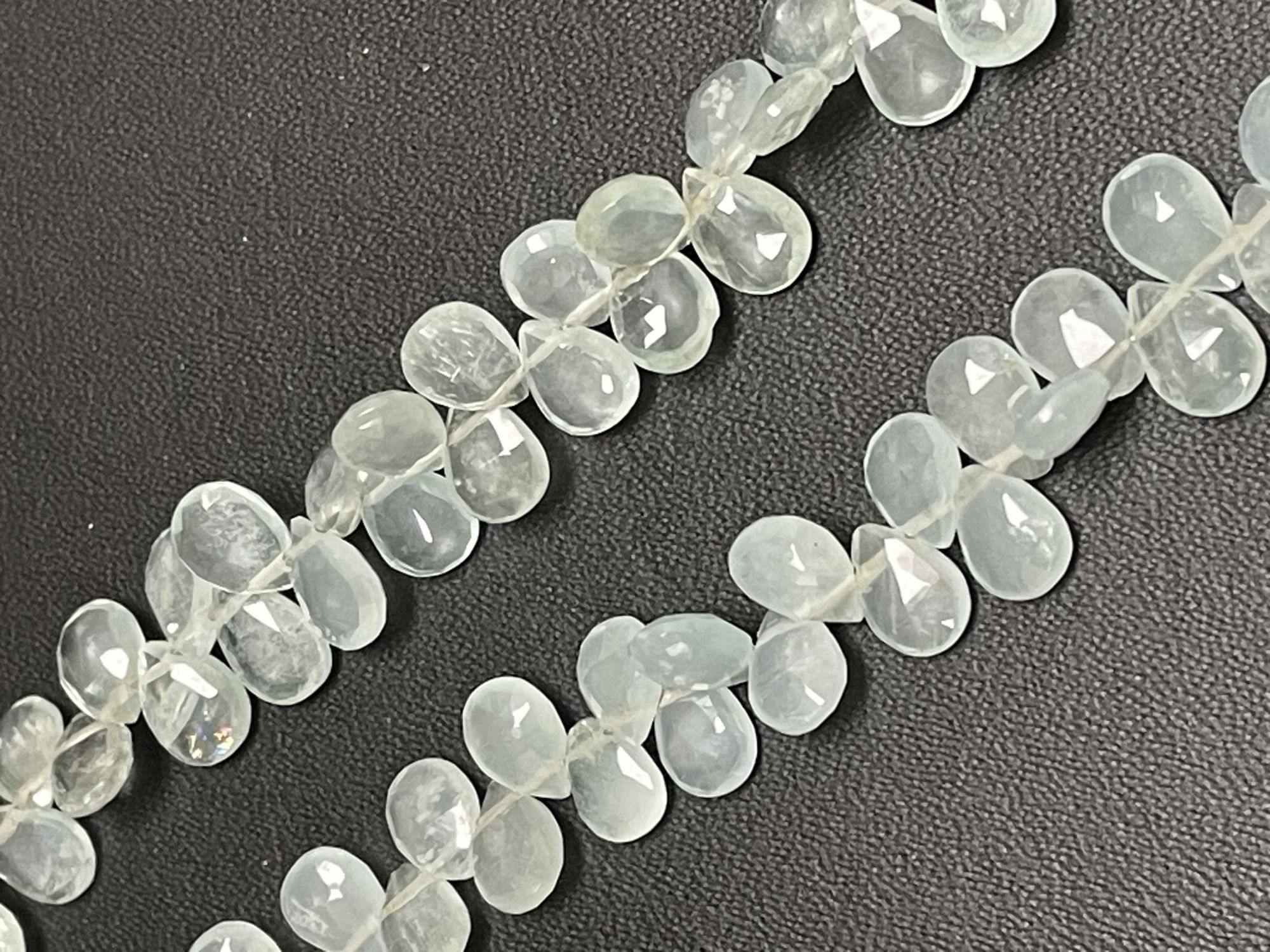 Aquamarine Pear Faceted