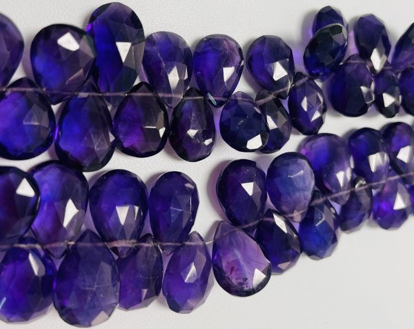 Purple Amethyst Pear Faceted