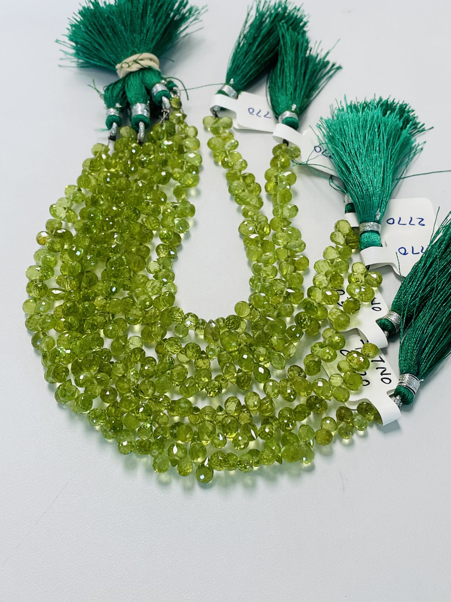 Peridot Drop Faceted