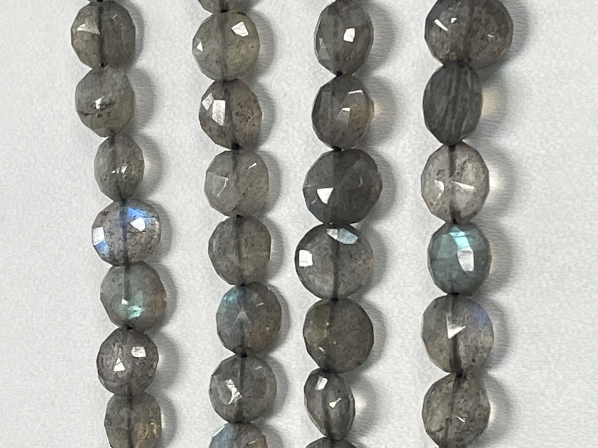 Labradorite Coin Faceted