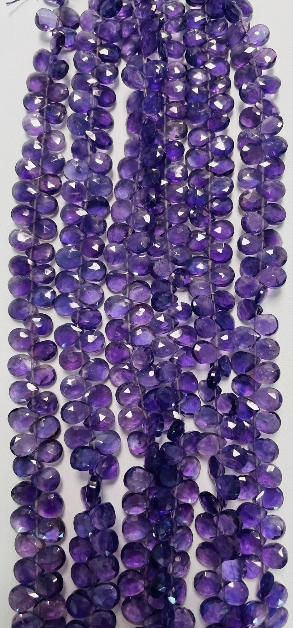 Purple Amethyst Pear Faceted